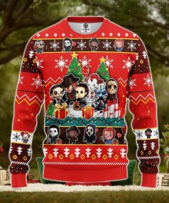 Chibi Horror Halloween Ugly Christmas Sweater Amazing Gift Men And Women Christmas Gift