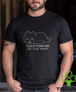 OVERTHINKING AND ALSO HUNGRY Graphic Cotton T shirt