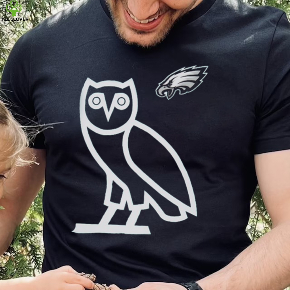 OVO x NFL Midnight Philadelphia Eagles OG Owl T Shirt OVO x NFL Midnight Philadelphia Eagles OG Owl T Shirt