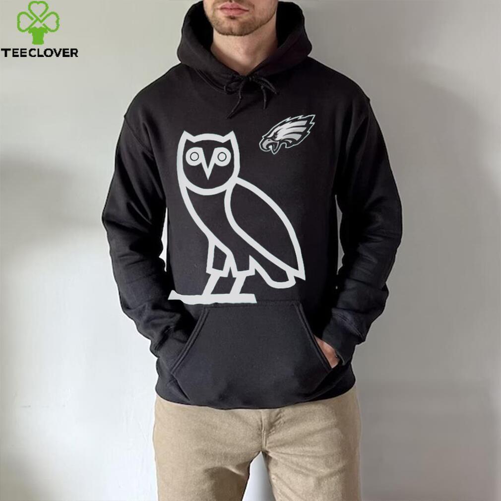OVO x NFL Midnight Philadelphia Eagles OG Owl T Shirt OVO x NFL Midnight Philadelphia Eagles OG Owl T Shirt