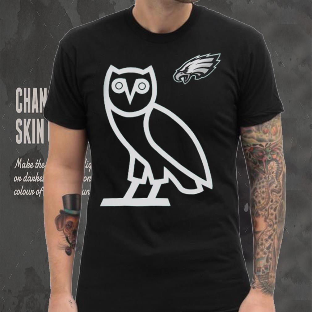 OVO x NFL Midnight Philadelphia Eagles OG Owl T Shirt OVO x NFL Midnight Philadelphia Eagles OG Owl T Shirt