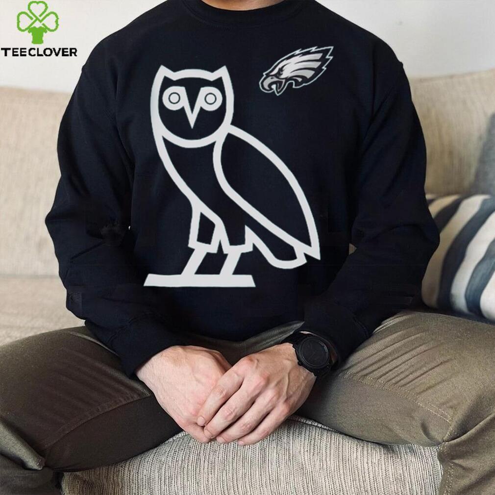 OVO x NFL Midnight Philadelphia Eagles OG Owl T Shirt OVO x NFL Midnight Philadelphia Eagles OG Owl T Shirt