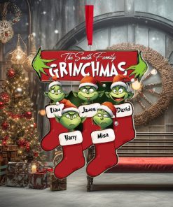 Funny Kids On Xmas Socks, Personalized Ornament, Christmas Gift For Family