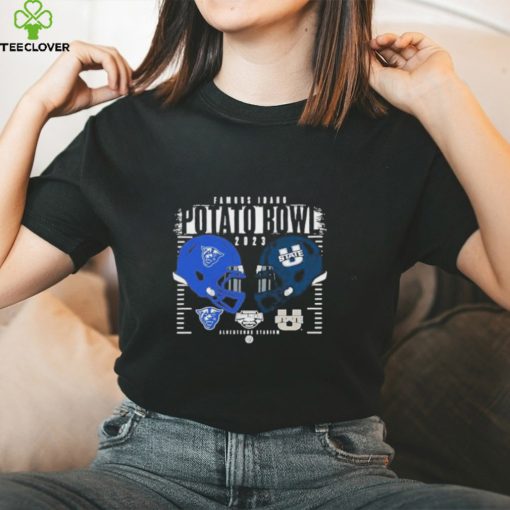 Official georgia State Panthers vs Utah State Aggies Helmet Famous Idaho Potato Bowl 2023 Albertsons Stadium Logo T Shirt