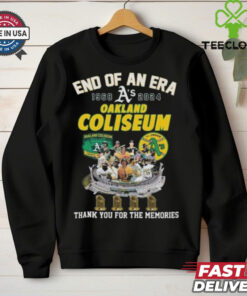 Oakland Athletic End Of An Era 1968 2024 Oakland Coliseum Thank You T shirt