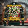 Oakland Athletics Funny Grinch Christmas Ugly Sweater
