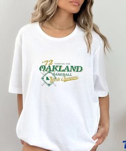 Oakland Athletics Baseball ’72 World Champions California Usa T Shirt 1 Oakland Athletics Baseball ’72 World Champions California Usa T Shirt
