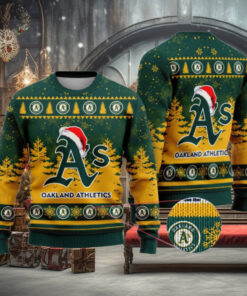 Oakland Athletics Funny Christmas Ugly Sweater