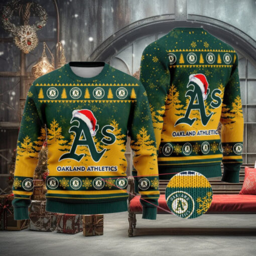 Oakland Athletics Funny Christmas Ugly Sweater
