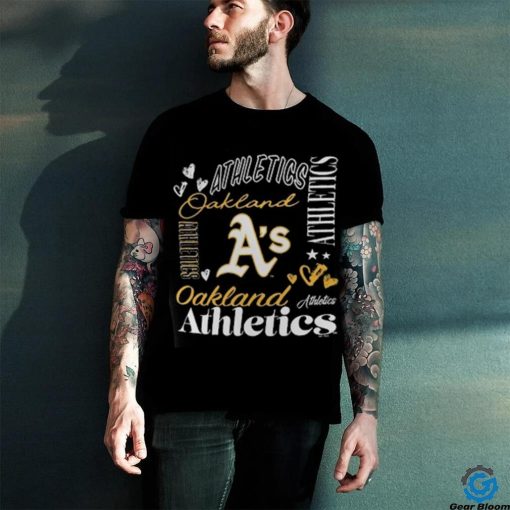 Oakland Athletics G III 4Her by Carl Banks Women’s Collage Graphic T Shirt