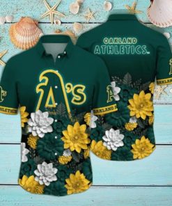 Oakland Athletics MLB Flower Hawaii Shirt And Tshirt For Fans