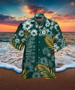 Oakland Athletics MLB Flower Short Sleeve Button Up Tropical Hawaiian Shirt