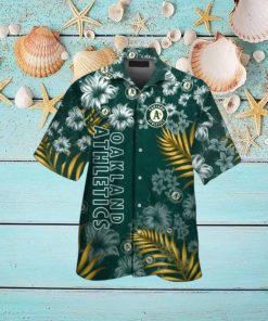 Oakland Athletics MLB Flower Short Sleeve Button Up Tropical Hawaiian Shirt