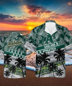 Oakland Athletics MLB Personalized Palm Tree Hawaiian Shirt