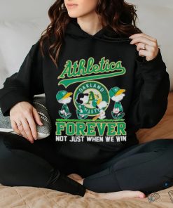 Oakland Athletics The peanuts abbey road forever not just when we win hoodie, sweater, longsleeve, shirt v-neck, t-shirt