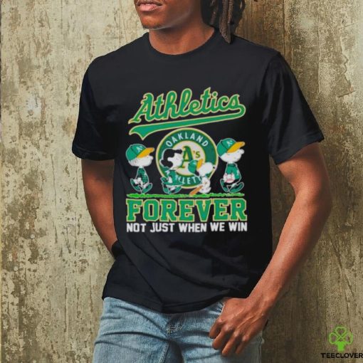 Oakland Athletics The peanuts abbey road forever not just when we win hoodie, sweater, longsleeve, shirt v-neck, t-shirt