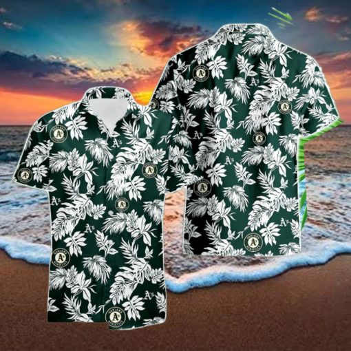 Oakland Athletics Tropical Leaf 3D Printed Hawaiian Shirt Beach Team Gift