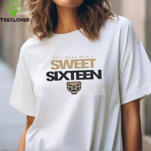 Oakland Golden Grizzlies Men's Basketball 2024 Sweet Sixteen T Shirt