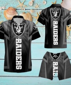 Oakland Raiders For Fan Hawaiian Shirt And Short