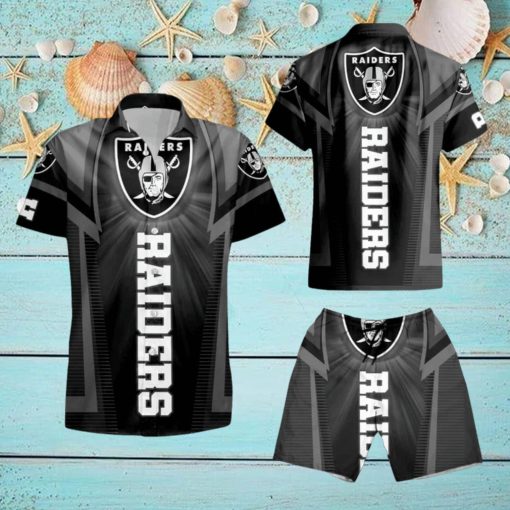 Oakland Raiders For Fan Hawaiian Shirt And Short