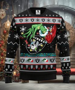 Oakland Raiders Grinch Christmas Ugly Sweater
