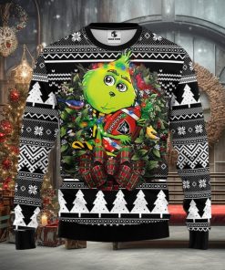 Oakland Raiders Grinch Hug Christmas Ugly Sweater