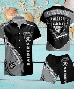 Oakland Raiders Hawaiian Shirt And Short Summer Shirt