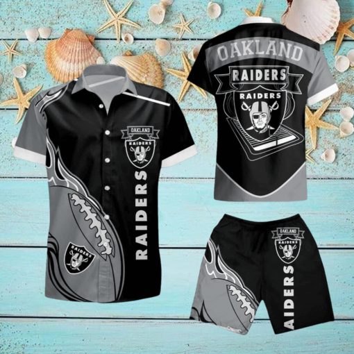 Oakland Raiders Hawaiian Shirt And Short Summer Shirt