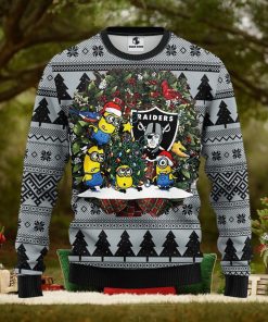 Oakland Raiders Minion Christmas Ugly Sweater