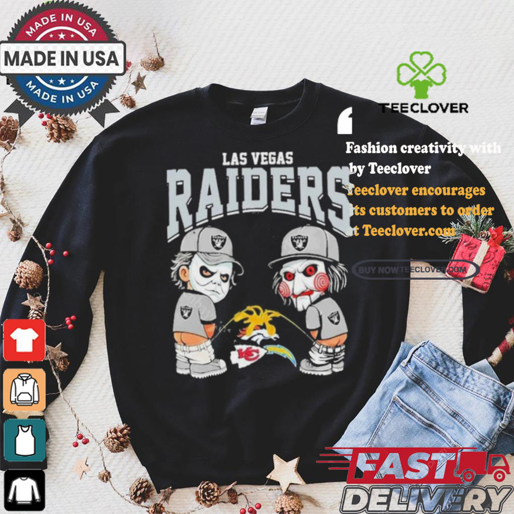 Oakland Raiders NFL Halloween Peeing Funny Shirt Oakland Raiders NFL Halloween Peeing Funny Shirt