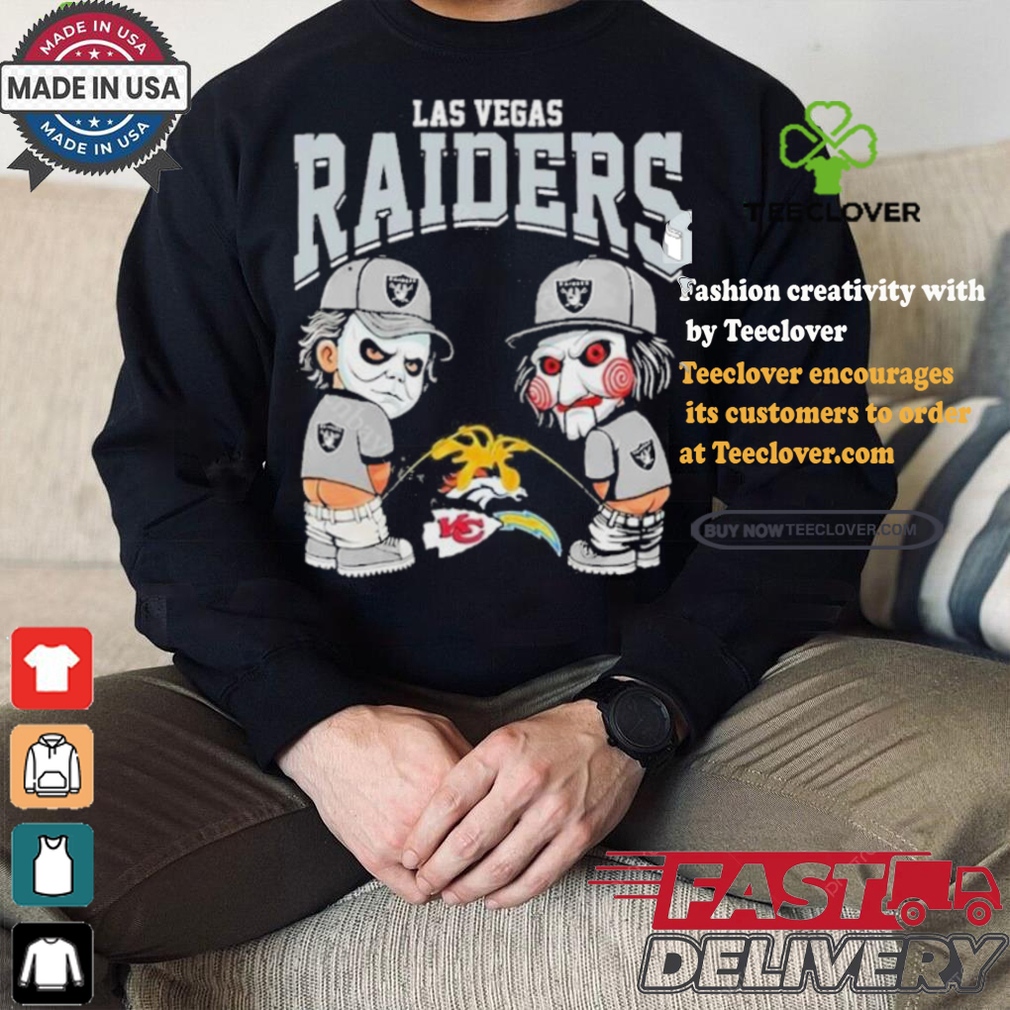 Oakland Raiders NFL Halloween Peeing Funny Shirt Oakland Raiders NFL Halloween Peeing Funny Shirt