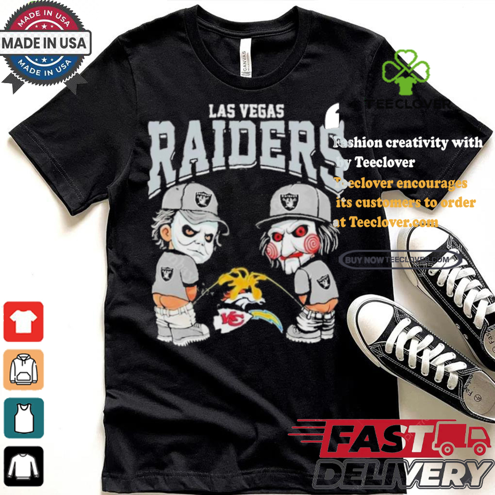 Oakland Raiders NFL Halloween Peeing Funny Shirt Oakland Raiders NFL Halloween Peeing Funny Shirt