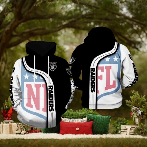 Oakland Raiders NFL Team 3D Printed Hoodie Ver 1