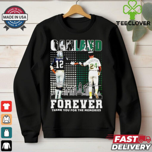 Oakland Stabler and Henderson forever thank you for the memories city skyline shirt