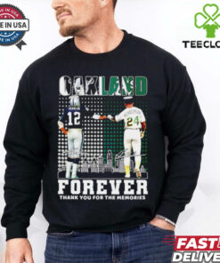 Oakland Stabler and Henderson forever thank you for the memories city skyline shirt