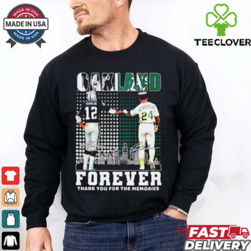 Oakland Stabler and Henderson forever thank you for the memories city skyline shirt