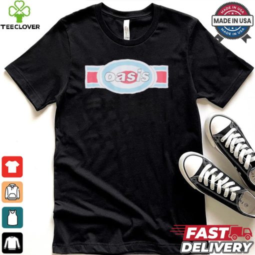 Oasis Red White & Blue Logo T Shirt