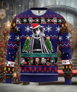 Obanai Iguro Demon Slayer Anime Ugly Christmas Sweater Blue Ideas For Men Women