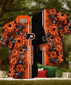 Ocean Waves Theme Philadelphia Flyers NHL Hawaiian Shirt