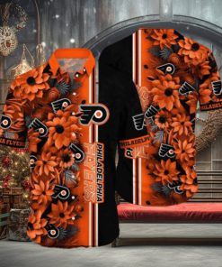Ocean Waves Theme Philadelphia Flyers NHL Hawaiian Shirt