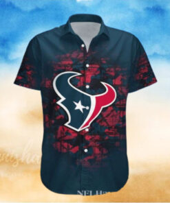 Oceanfront Playbook Houston Texans Hawaiian Shirt