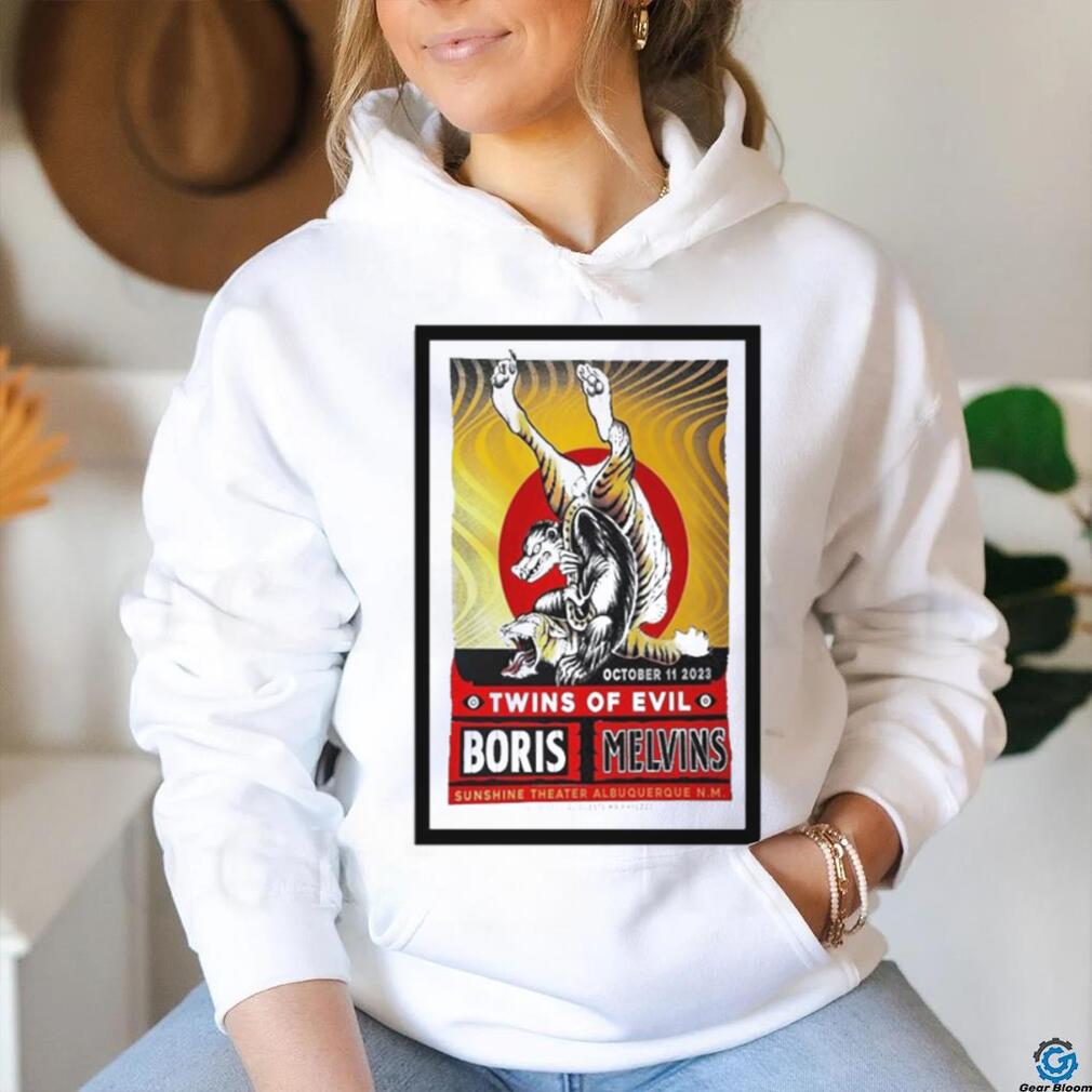 October 11 Albuquerque, NM Melvins Sunshine Theater Poster Shirt October 11 Albuquerque, NM Melvins Sunshine Theater Poster Shirt