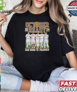 October Ready 2024 San Diego Padres Team Signatures Shirt