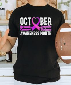 October breast cancer domestic violence awareness month hoodie, sweater, longsleeve, shirt v-neck, t-shirt