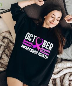 October breast cancer domestic violence awareness month hoodie, sweater, longsleeve, shirt v-neck, t-shirt