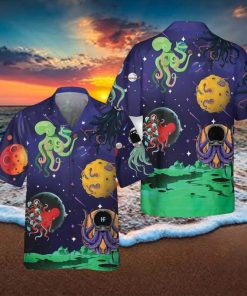 Octopus Astronaut Hawaiian Shirt Aloha Casual Shirt For Men And Women