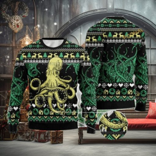 Octopus Christmas Cute Ugly Christmas Sweater