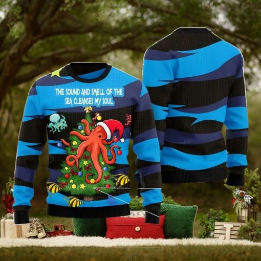 Octopus Soul All Over Printed 3D Ugly Christmas Sweater Christmas Gift For Men And Women