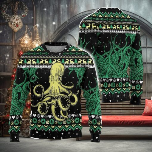Octopus Ugly Christmas Sweater Men And Women Christmas Gift Sweater