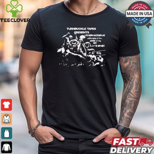 Octopus Wrestling On Black t shirt